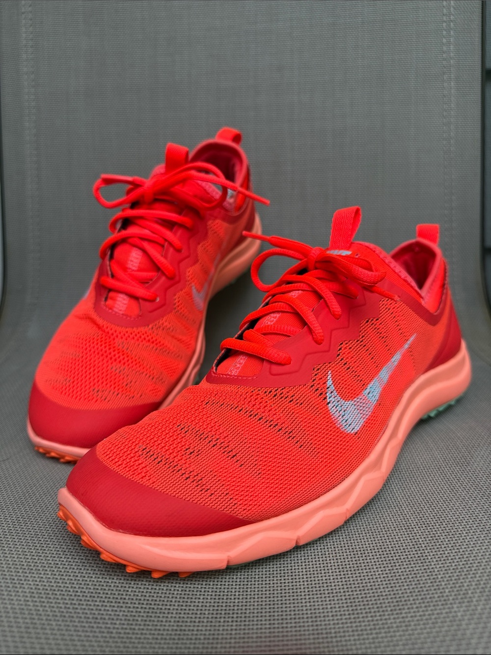 Nike FI Bermuda Spikeless Golf Shoes Orange Mint Green Women’s Size 7 / 38